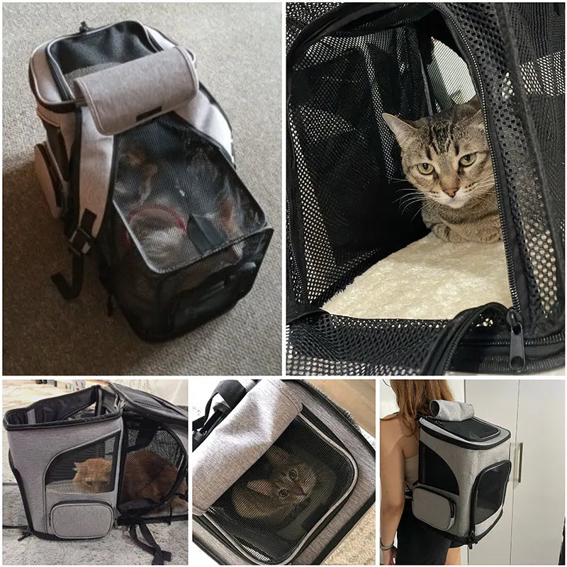 Cozy Foldable Cat Backpack - Luxury Petz
