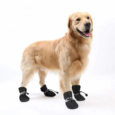 4PCS Winter Dog Shoes for Small Dogs,Anti-Slip Dogs Boots Paw Protector ,Lightweight Walking Pet Booties for Small and Medium Pets