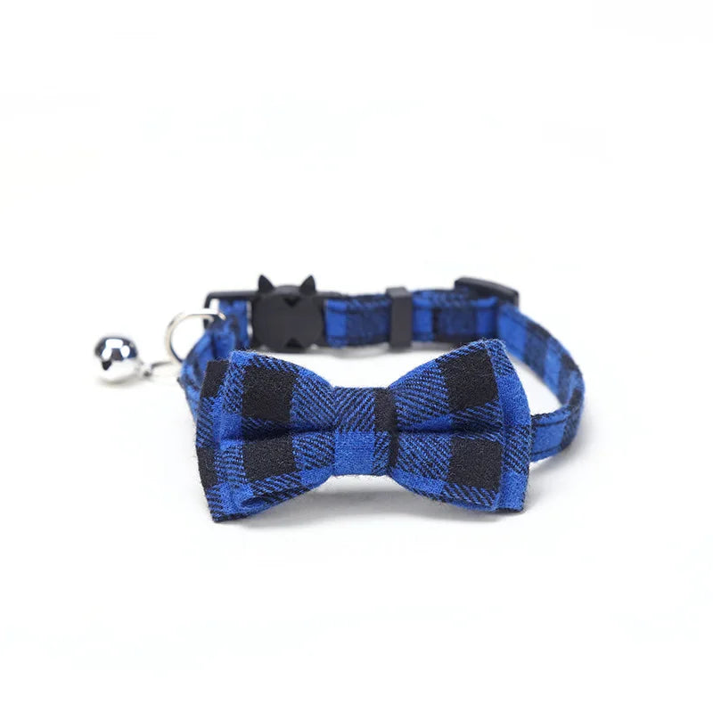 Plaid Cat Collar Bow - Luxury Petz