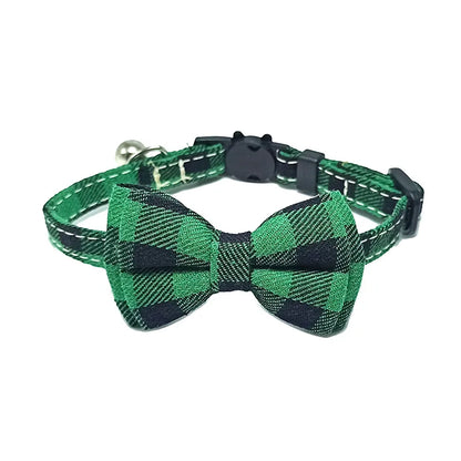 Plaid Cat Collar Bow - Luxury Petz