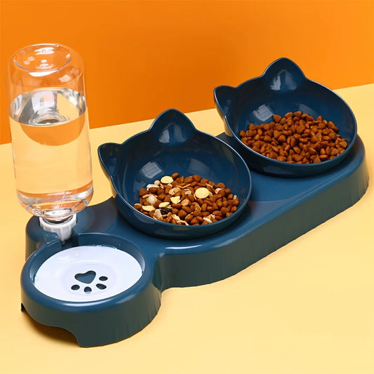 Tilted Cat Water Bowl 🐾 - Luxury Petz