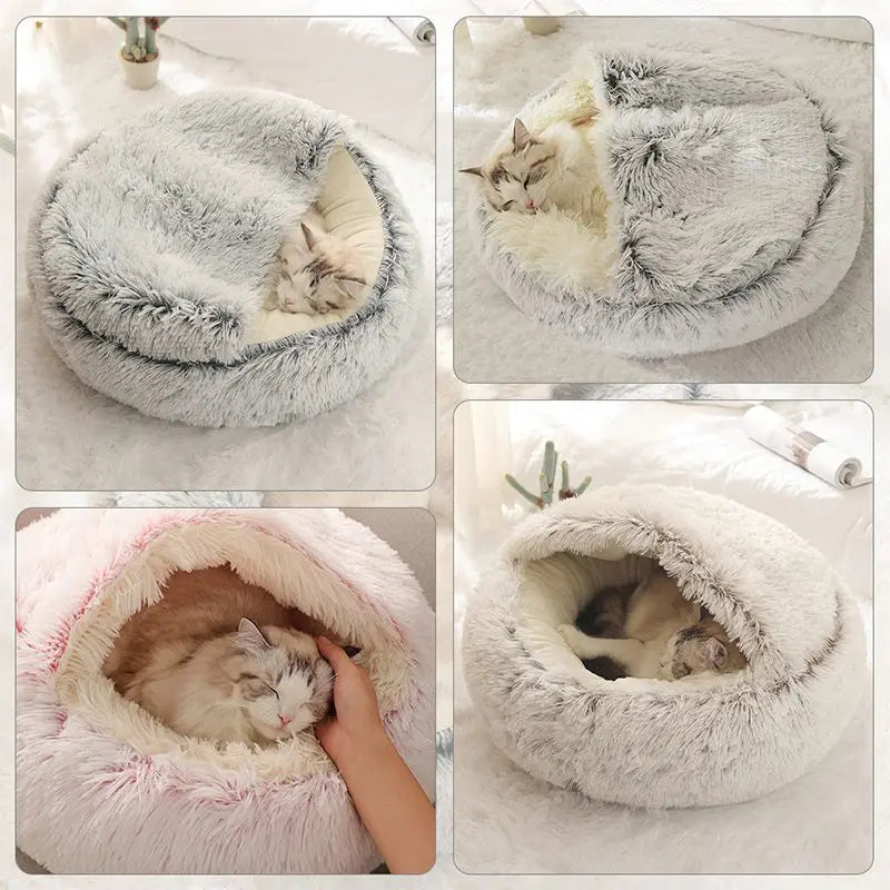 Fluffy Cat Dream Bed - Luxury Petz