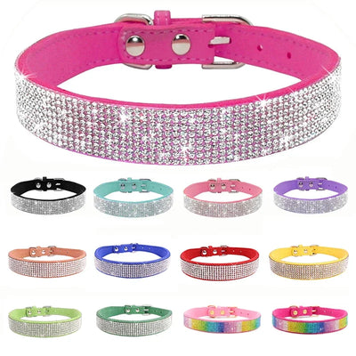 Glittering Crystal Dog Collar - Luxury Petz