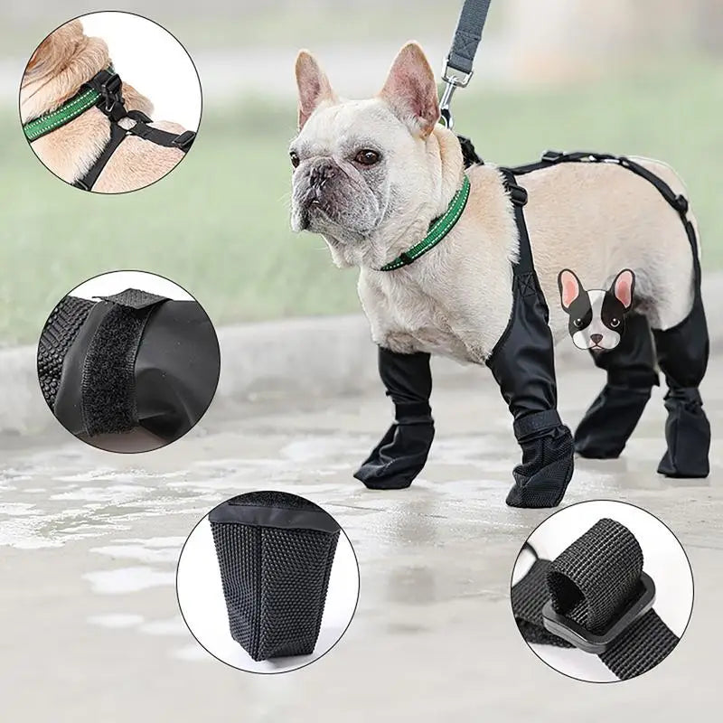 Waterproof Adjustable Dog Shoes - Luxury Petz