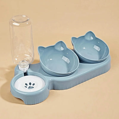 Tilted Cat Water Bowl 🐾 - Luxury Petz