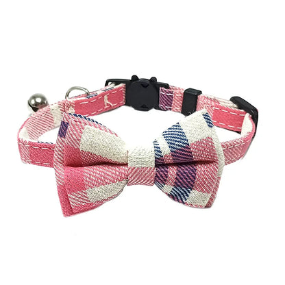 Plaid Cat Collar Bow - Luxury Petz