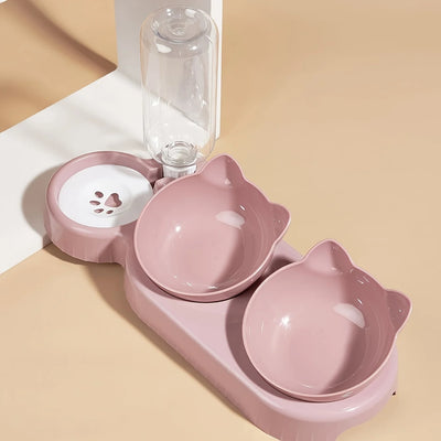 Tilted Cat Water Bowl 🐾 - Luxury Petz