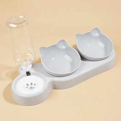 Tilted Cat Water Bowl 🐾 - Luxury Petz