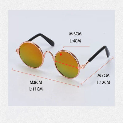 Vintage Round Cat Sunglass - Luxury Petz