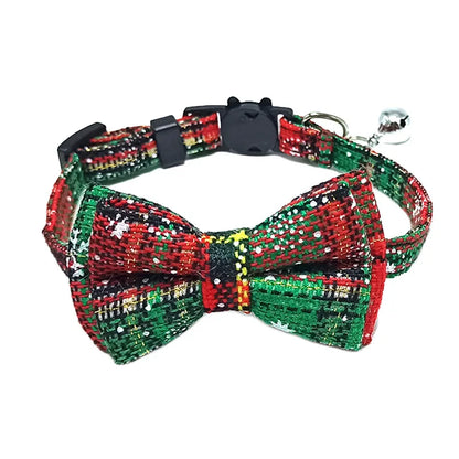 Plaid Cat Collar Bow - Luxury Petz