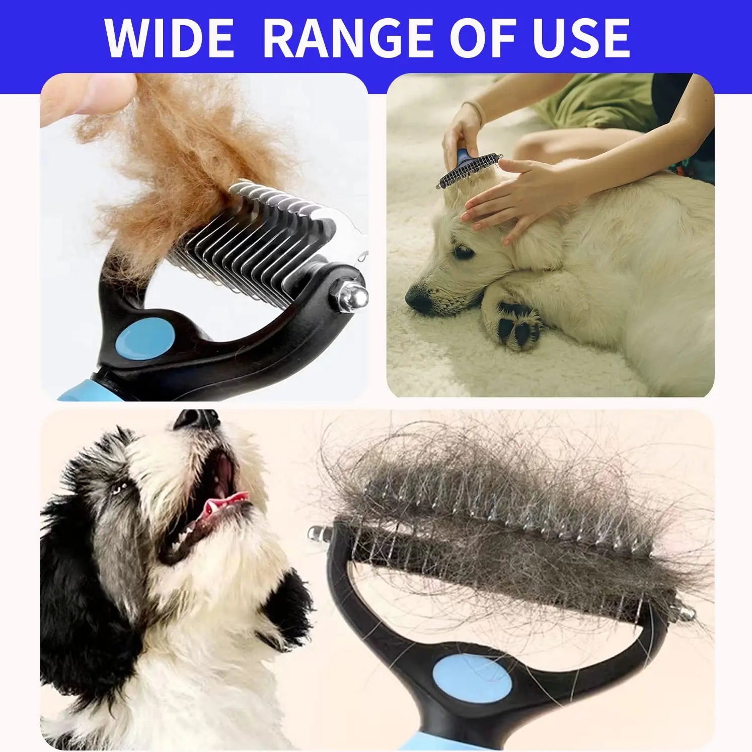Shed-Free Pet Grooming Brush - Luxury Petz