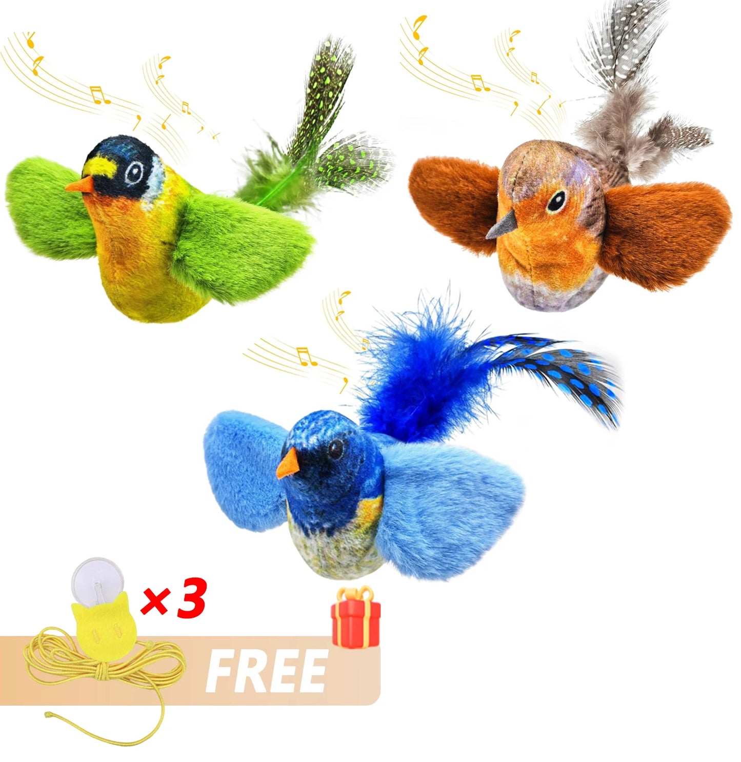 Hanging Interactive Bird Toy