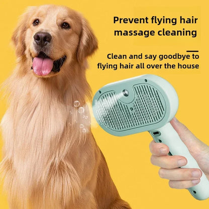 Steam Grooming Pet Brush 🧼