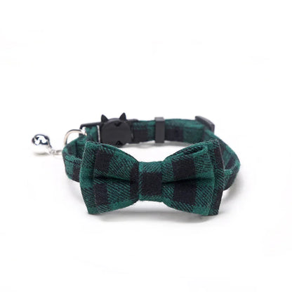 Plaid Cat Collar Bow - Luxury Petz