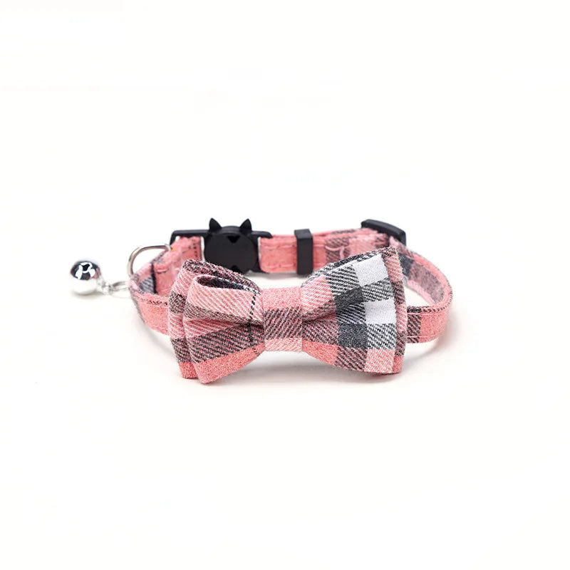 Plaid Cat Collar Bow - Luxury Petz