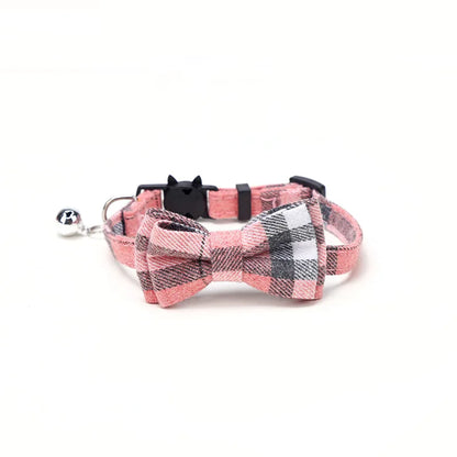 Plaid Cat Collar Bow - Luxury Petz