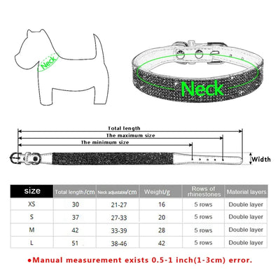 Glittering Crystal Dog Collar - Luxury Petz