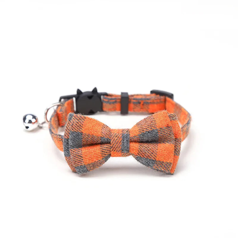 Plaid Cat Collar Bow - Luxury Petz