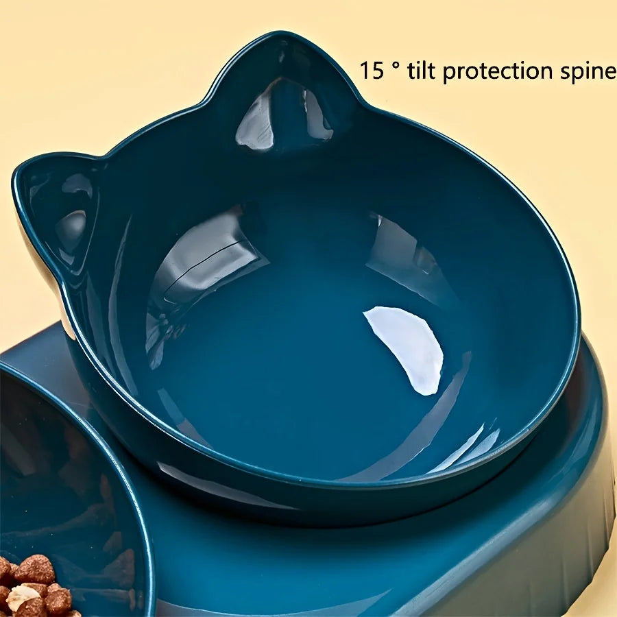 Tilted Cat Water Bowl 🐾 - Luxury Petz
