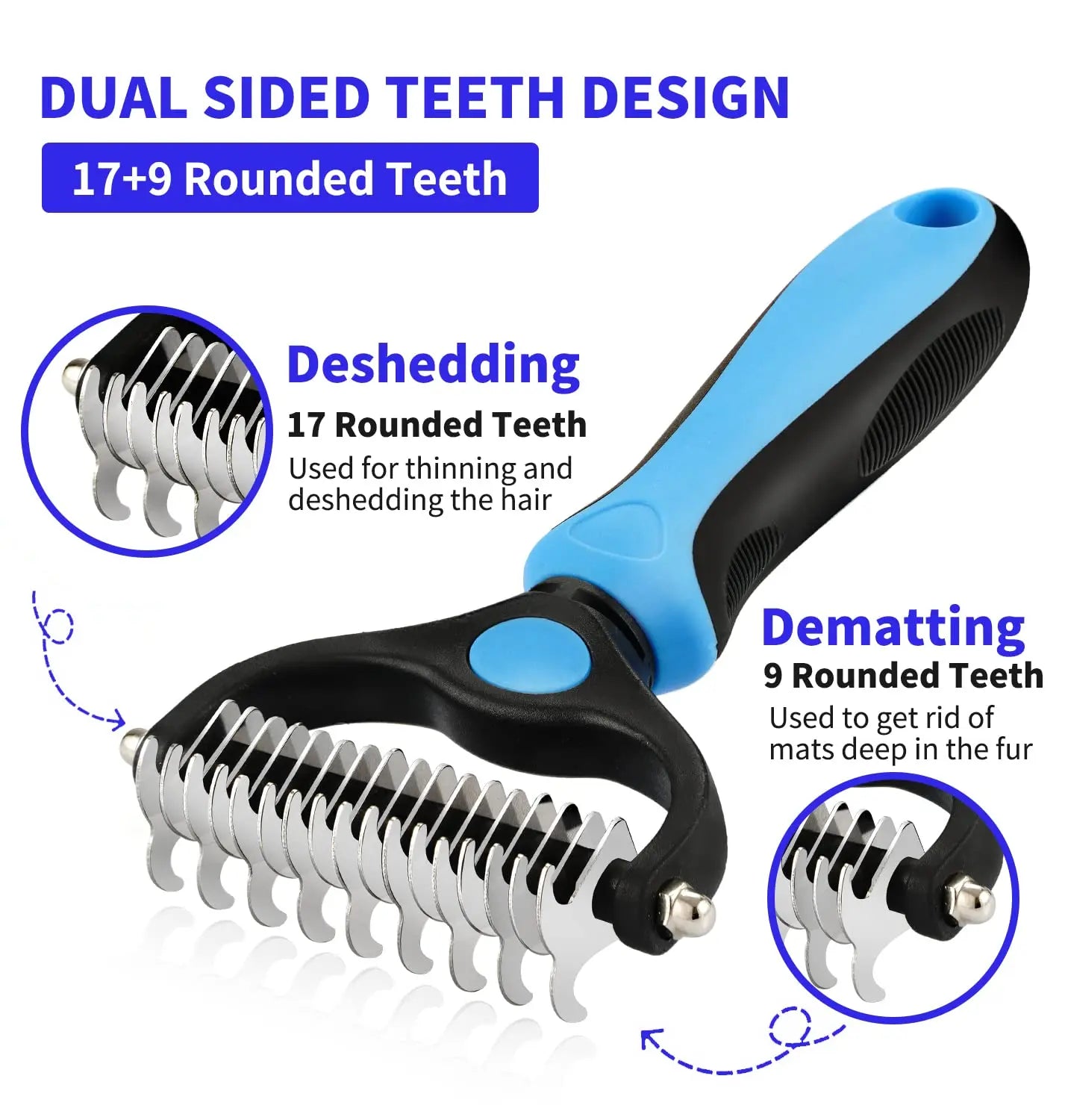 Shed-Free Pet Grooming Brush - Luxury Petz