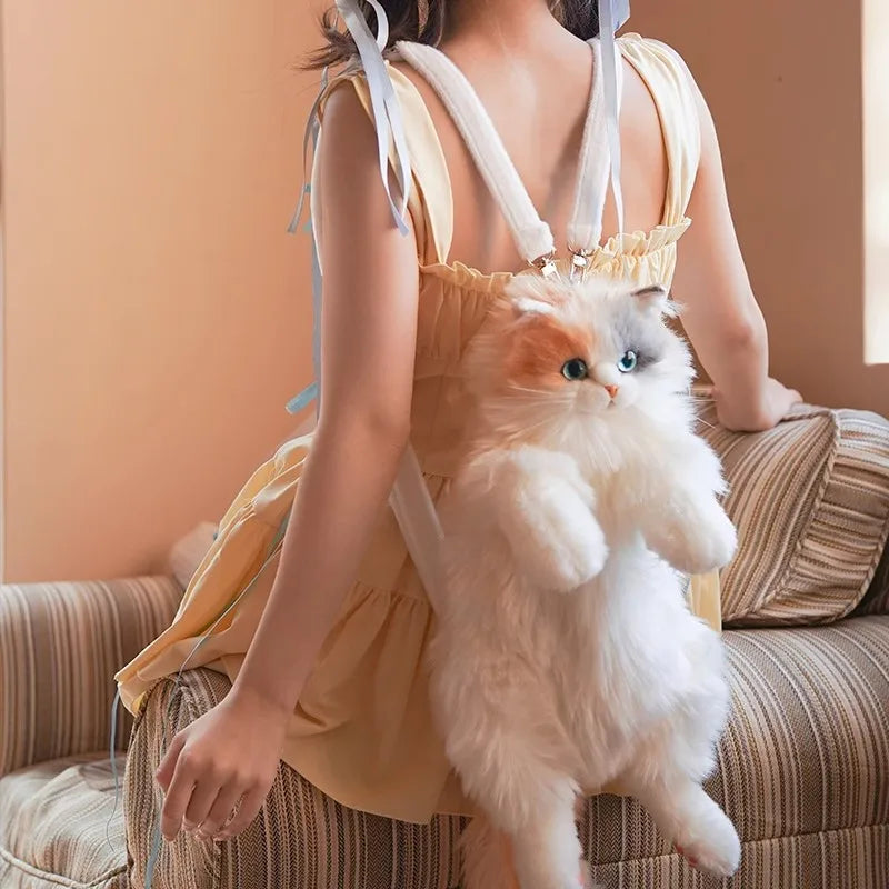 Floral Cat Backpack Handmade - Luxury Petz