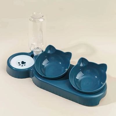 Tilted Cat Water Bowl 🐾 - Luxury Petz