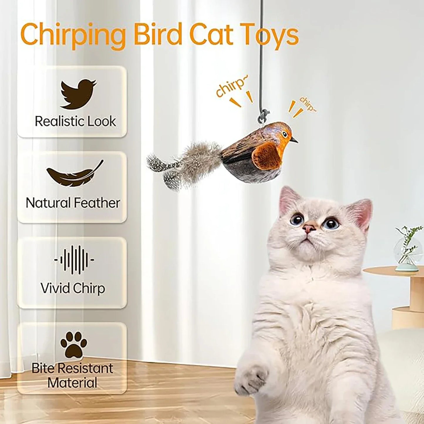 Hanging Interactive Bird Toy