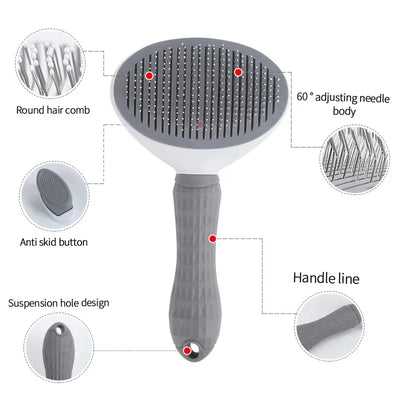 Self-Cleaning Cat Hair Brush - Luxury Petz