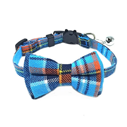 Plaid Cat Collar Bow - Luxury Petz