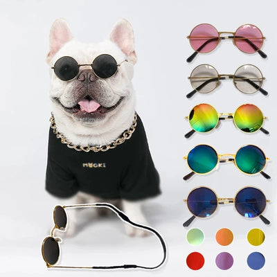 Vintage Round Cat Sunglass - Luxury Petz