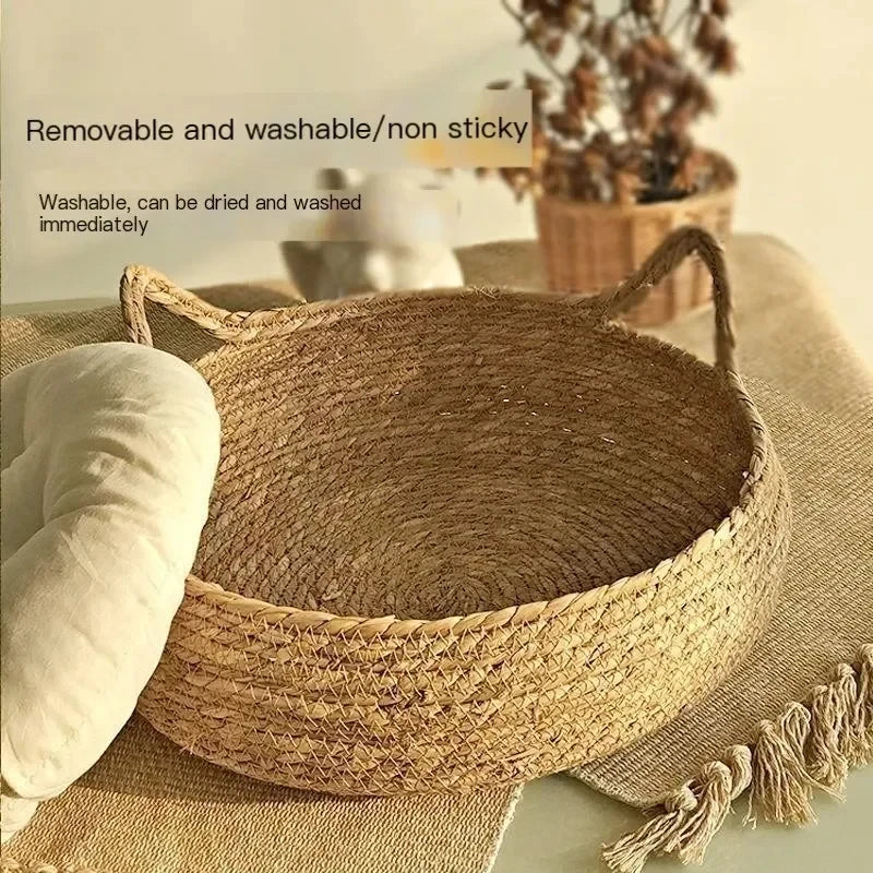 Cozy Rattan Cat Nest - Luxury Petz
