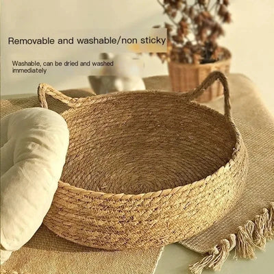 Cozy Rattan Cat Nest - Luxury Petz