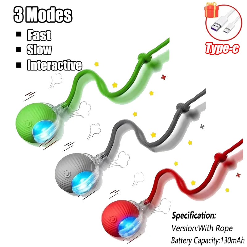 Interactive Cat Tail Ball