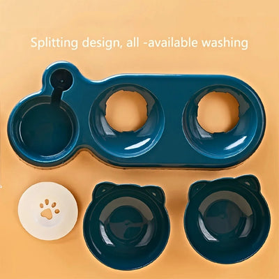 Tilted Cat Water Bowl 🐾 - Luxury Petz